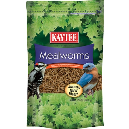 Kaytee Products Kaytee Songbird Dried Mealworm Mealworms 17.6 oz 100508146